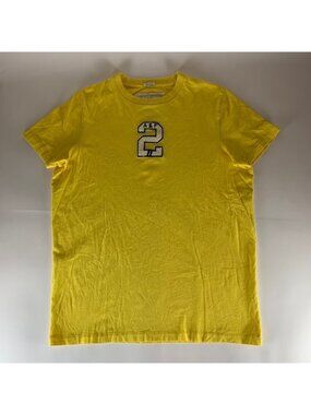 Abercrombie & Fitch Yellow Short Sleeve Muscle Crewneck Shirt Mens XL